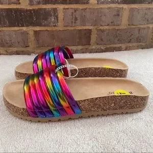 Bamboo defeat sandals online